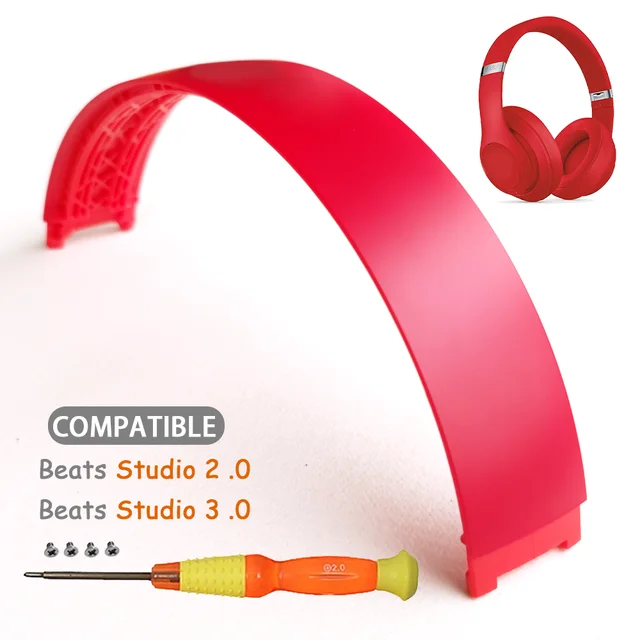 vervangende hoofdband voor Beat Studio 3 2 Studio 3 hoofdband Studio 3.0 draadloze headset hoofdbanden kit: Rood