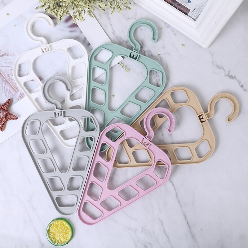 Rotating Clothes Nine-hole Hanger Multi-function Folding Wardrobe Storage Rack