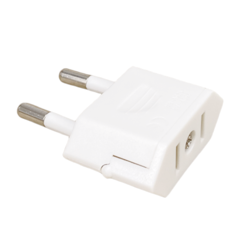 Nowy adapter CN nas do ue wtyczka europejska 2 okrągły konwerter gniazdo kołkowe podróżny energia elektryczna gniazdo adaptera Broda robić EU 4.0mm: BIAŁY