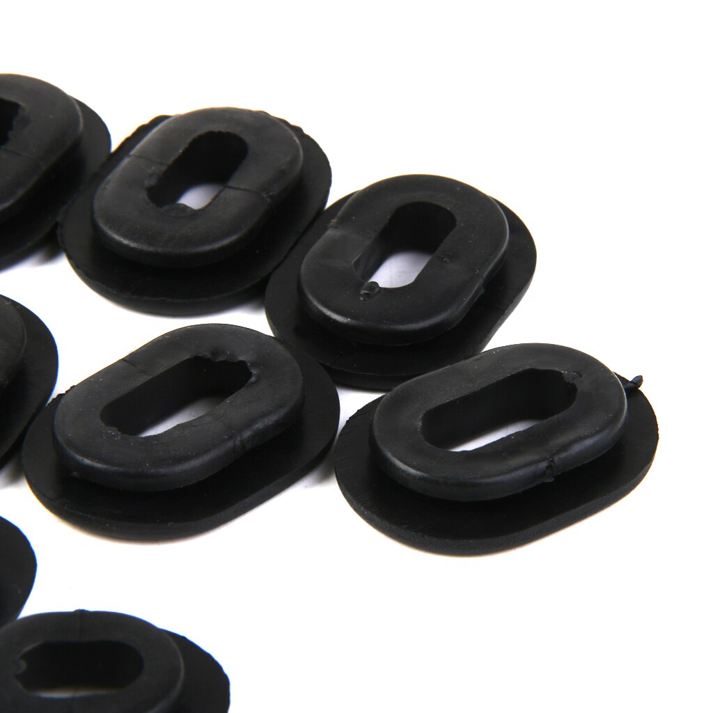 12pcs Rubber Grommets Motorcycle Side Cover Rubber Grommets Head Gasket Fairings Sets For Honda CG125 Side Panel Cover Grommets