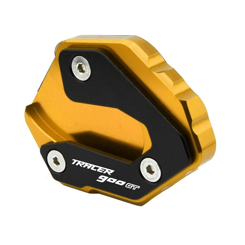 Voor Yamaha MT-09 Tracer Mt 09 Tracer 900 Gt MT09 FZ09 Kickstand Side Kick Stand Voet Extension pad Cnc Motorfiets Par: A with logo-2