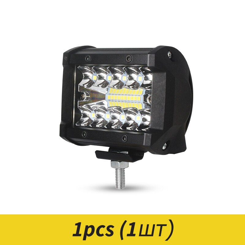 Xinfolk-Barra de luz LED para todoterreno, focos de trabajo de 12V y 24V, para camión, coche, SUV, 4WD, 4x4, barco, ATV, Barra de luces LED: 1 pcs