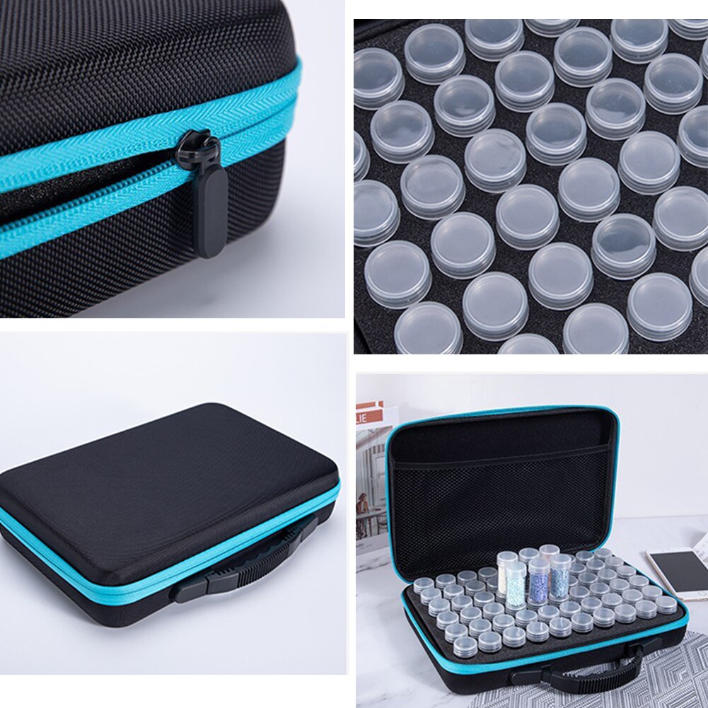 LIRUNQIU Diamond Painting opbergcontainers, 60 sleuven diamant
