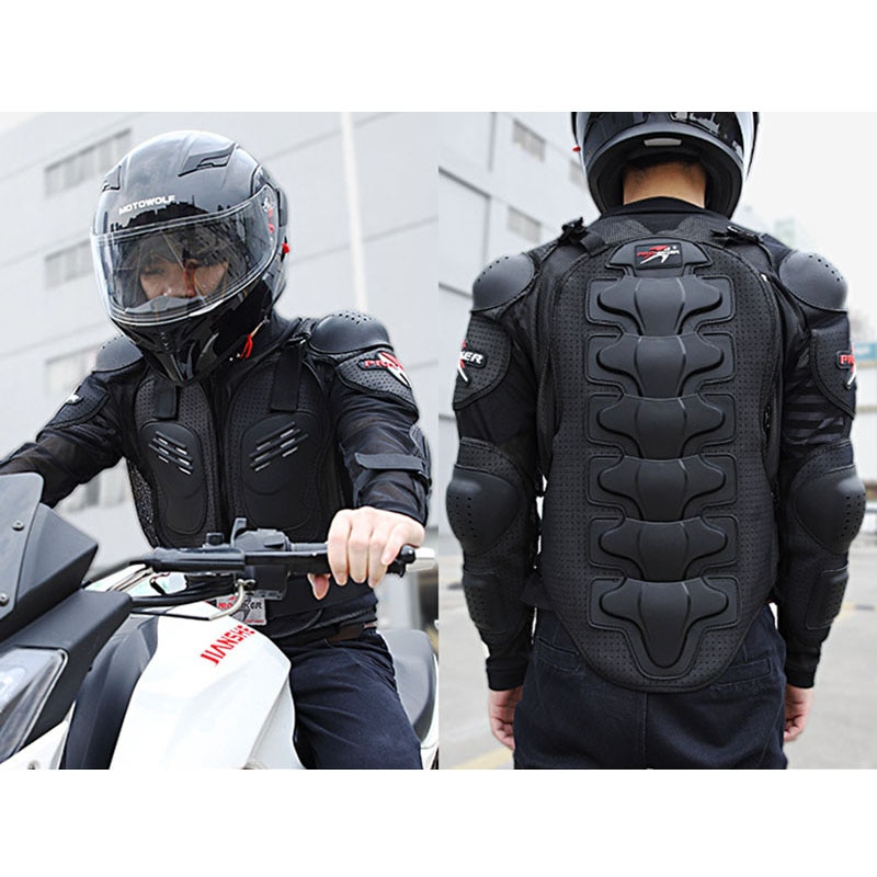 Full Body Motorcycle Armor Jacket Motocross Vest Chest Gear Parts Protective Shoulder Hand Joint Protection Accessories