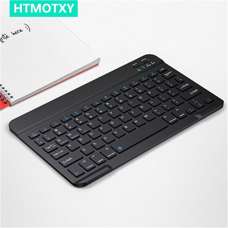 Htmotxy Mini Draagbare Bluetooth Toetsenbord Voor Ipad 8th Generatie Air Pro Draadloze Toetsenbord Voor Samsung Android Tablet Backlight