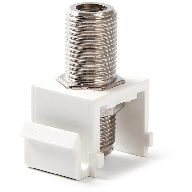 Coaxiale Keystone Jack Insert 10-Pack, vernikkeld 3 Ghz F Keystone Type RG6 Coax Connectors Voor Standaard Muur Plaat