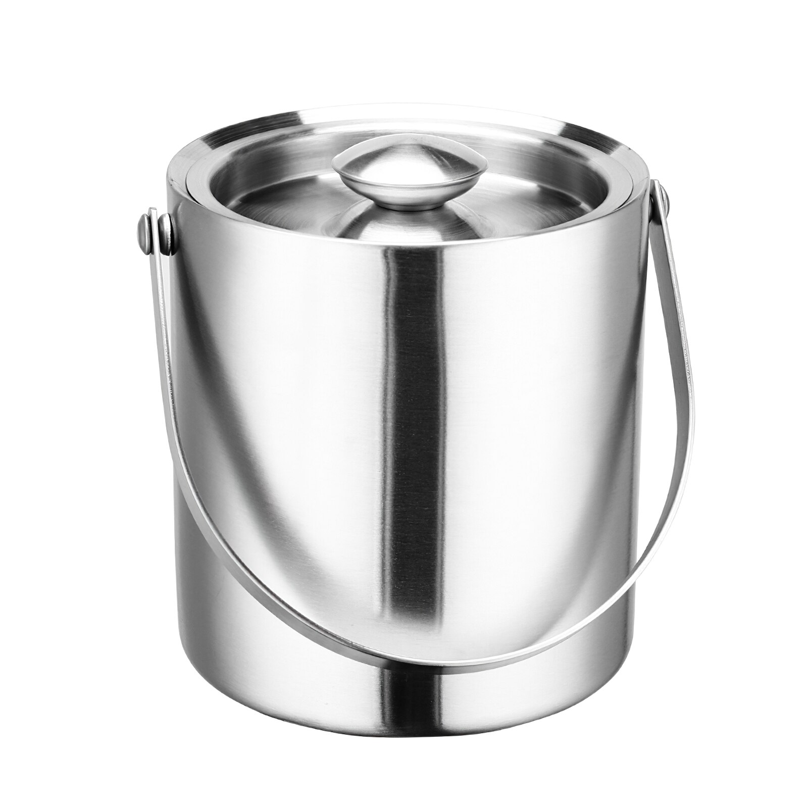 Ice Barrel Thermal Wine Various 2L Stainless Steel Ice Bucket With Lid Insulated Bucket Portable Chilling Bucket For Beers Bars