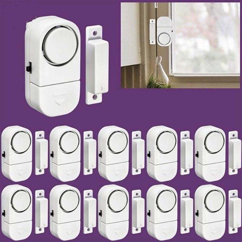 Sensores magnéticos alarma antirrobo para entrada alarma de seguridad guardián independiente inalámbrico casa puerta ventana accesorios de aviso