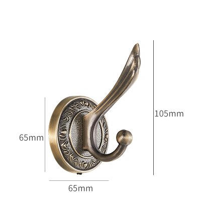 Europese Kleding Cap Enkele Haak Muur Opknoping Muur Schoen Kast Badkamer Keuken Muur Haken Enkele Hardware Metal Chrome Haak