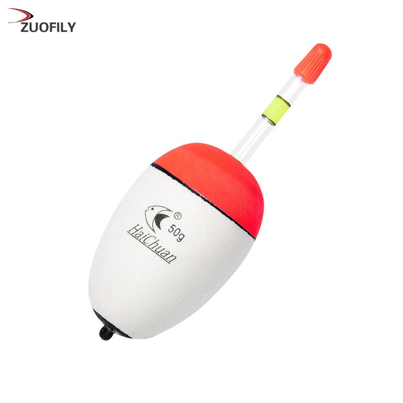 Flotador de pesca EVA versión mejorada, palos luminosos nocturnos Bobber de 10g/20g/30g/40g/50g/60g, herramienta de aparejos de pesca de vientre con pote