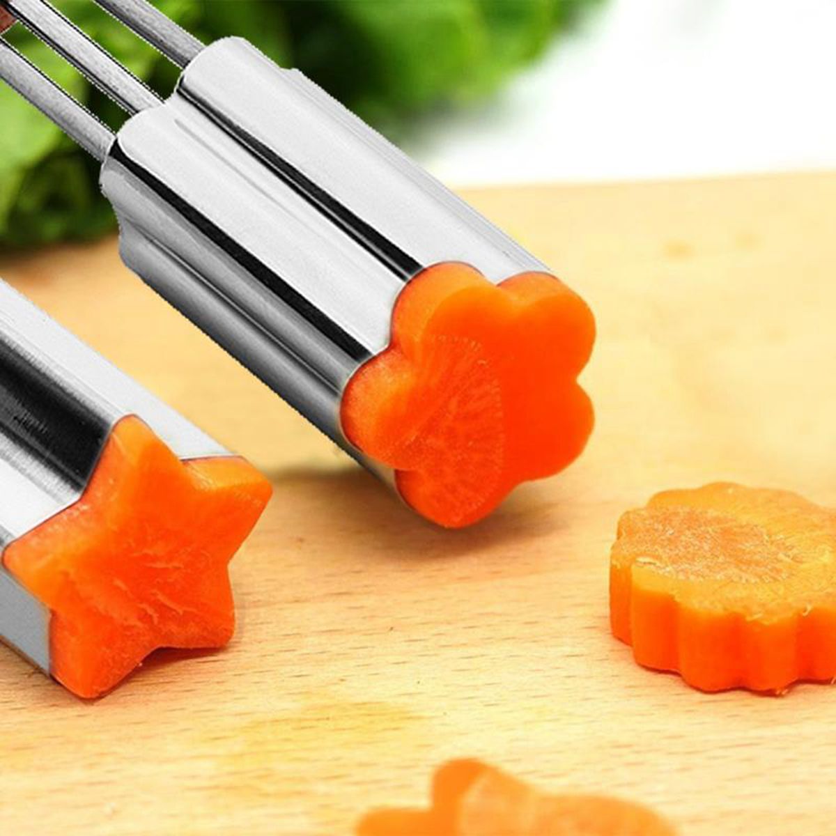 Stainless Steel Cookies Cutter Flower Heart Shape Carrot Cucumber Fruit Cutting Die Vegetables Cutter Kitchen Gadgets