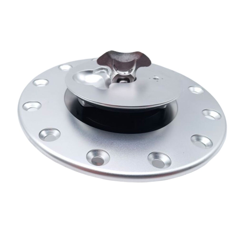 Universal Billet Aluminum 62mm Fuel Cell Gas Cap 6 Hole Anodized Silver 1 Kit