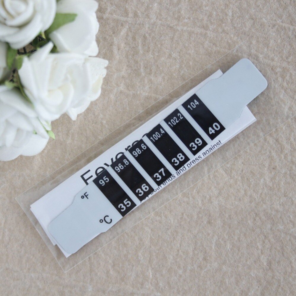 2pcs/set Baby Kids Forehead Forehead Thermometer Temperature Gauge Bendable Infant Forehead TemperaturePaste# 287981