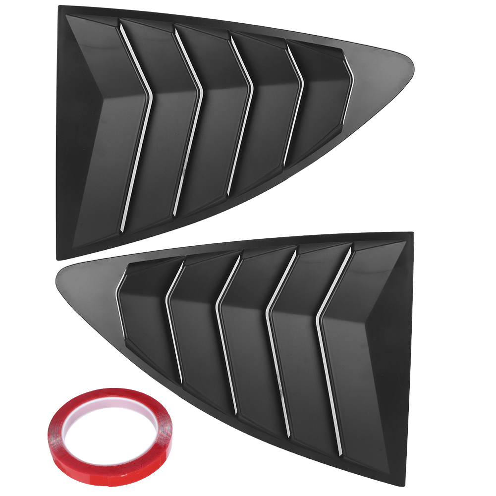 1 Pair Matte Black Car Window Louvers Side Scoop Air Vent Cover Fit for Subaru BRZ Car Styling