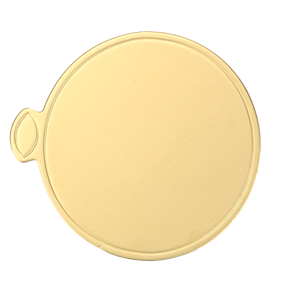 Runde Kuchen Dessert Tablett Einweg 100 Stück/Packung Kuchen Pappe Dessert zeigt Tablett Papier Untersetzer Gebäck dekorative Kit golden