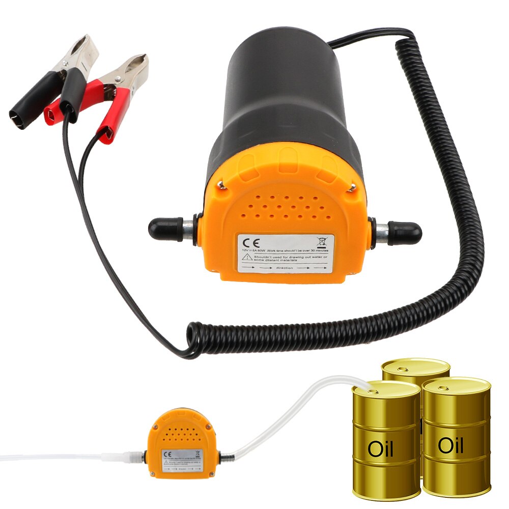 12V 60W Suction Transfer Pump Electric Automatic Oil Fluid Pump Extractor Fuel Transfer Pump Exchange Transfer Pump