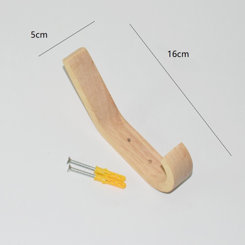 Natuurlijke Houten Muur Gemonteerde Kapstok Decoratieve Sleutelhouder Hoed Sjaal Handtas Opslag Robe Hanger Badkamer Rack Hk-: Clear