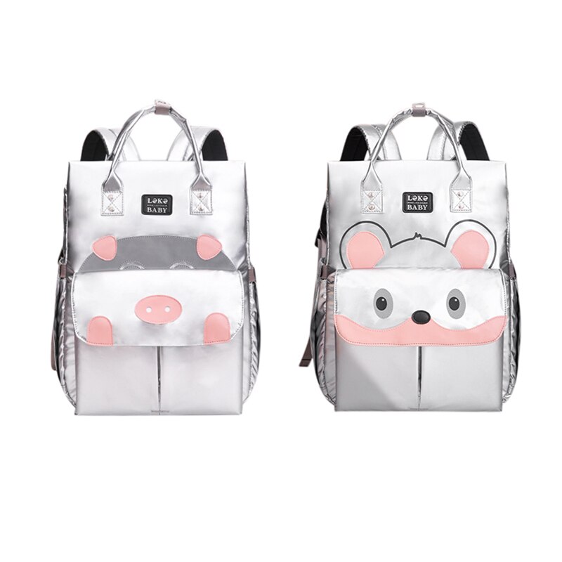 Lekebaby luiertas mummie zwangerschap babytassen reis luier verschonen rugzak vrouwen geïsoleerde lunchtas kinderwagen organizer