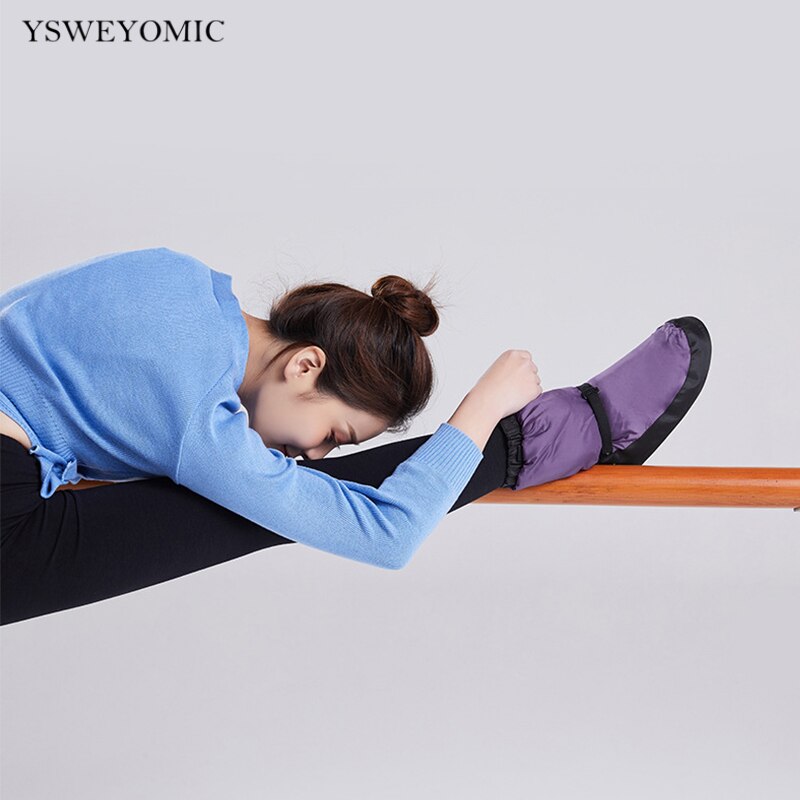 Winter Ballet Dansen Schoenen Volwassenen Zwart Paars Katoen Warm-Up Oefeningen Warmer Ballerina Warm-Up Boot Meisjes Ballet schoenen