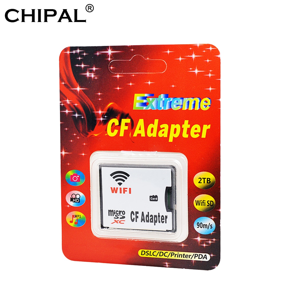 Originele WIFI Adapter Geheugenkaart TF Micro SD naar CF Compact Flash Card Kit Microsd/sdxc/sdhc Type IK Converter voor Digitale Camera