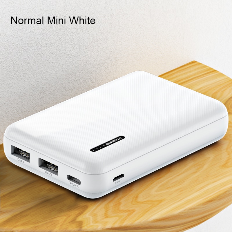 Power Bank Voor Xiaomi Mi Iphone, usams Mi Ni Pover Bank 10000 Mah Led Display Powerbank Externe Batterij Poverbank Snel Opladen: Default Title