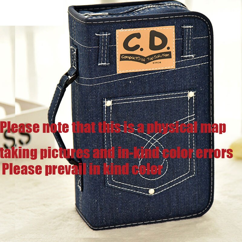 ymjywl CD Case DVD / CD Package Large Capacity 128 Sleeve Disc Collection Bag Case For Car And Home Storage