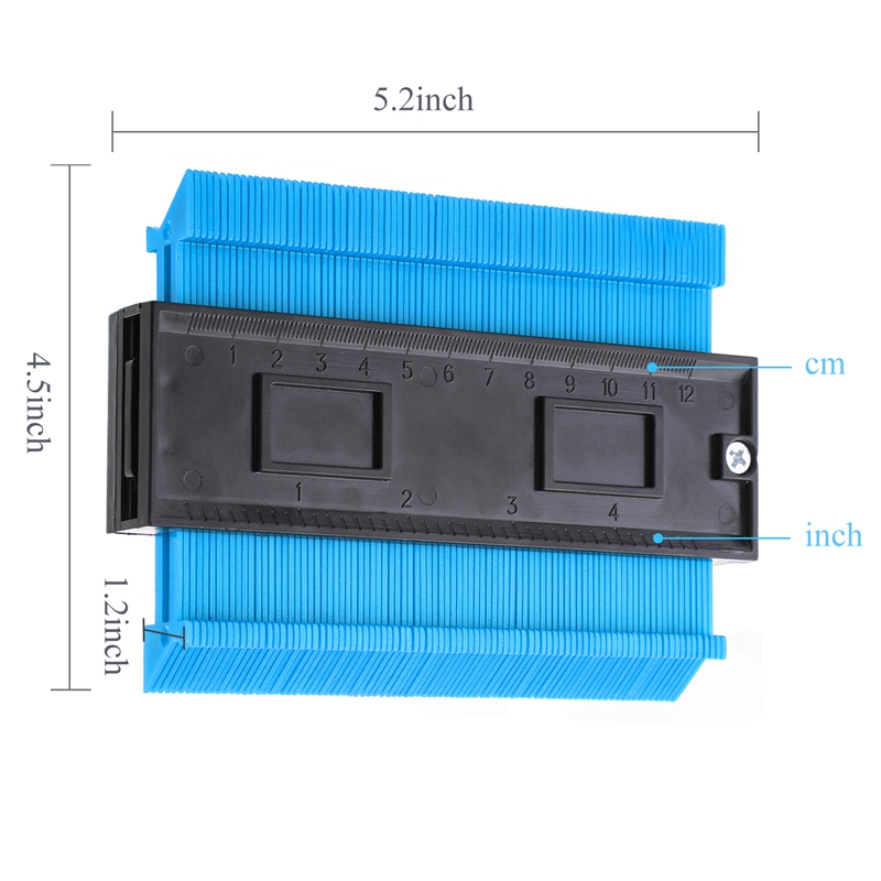 12/14/25/50cm Plastic Gauge Contour Profile Copy Gauge Duplicator Standard Width Wood Marking Tool Tiling Laminate Tiles: 1