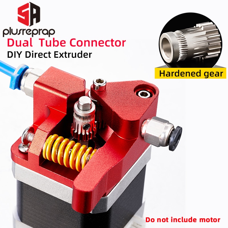 CR10 PRO Upgraded Dual Gear Extruder Double Pulleys Direct Aluminum Extruder for Ender 3/5 CR10S PRO 3D Printer Parts: B-Right HardenedGear