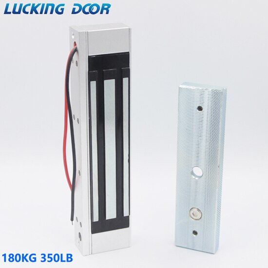 c 180kg 280kg Electric Magnetic Lock DC 12V Single Door Electromagnetic Lock Holding Force For Access Control: 180kg 350lbs