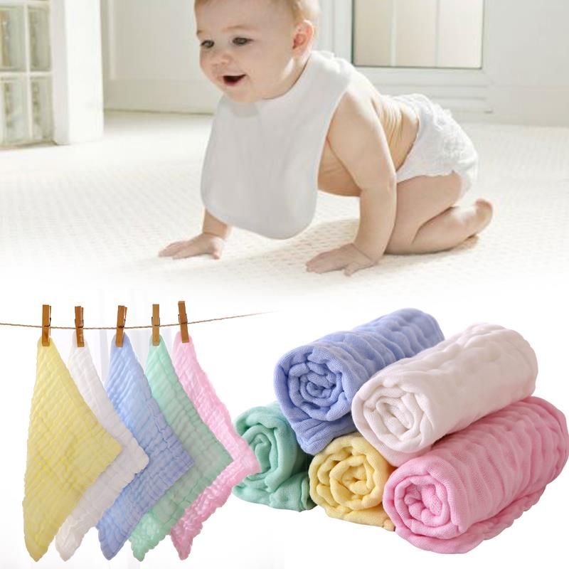 Soft Baby Burp Cloth Bath Towel Washcloth Keep Clean Baby Care Colorful