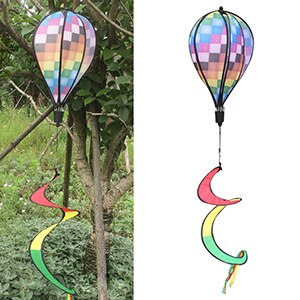 Bunte Netz Windsack Heißer Luft Ballon Wind Spinner Garten Hof Ich bin Freien Dekor Y98D: Netz