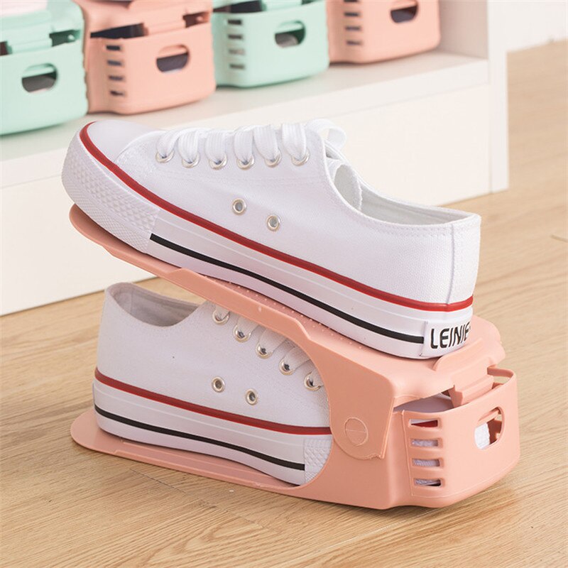 Shoe Rack Durable Adjustable Shoe Rack Shoe Rack Space Saving Cabinet Closet Storage Shoe Rack Shoe Rack Random Colors