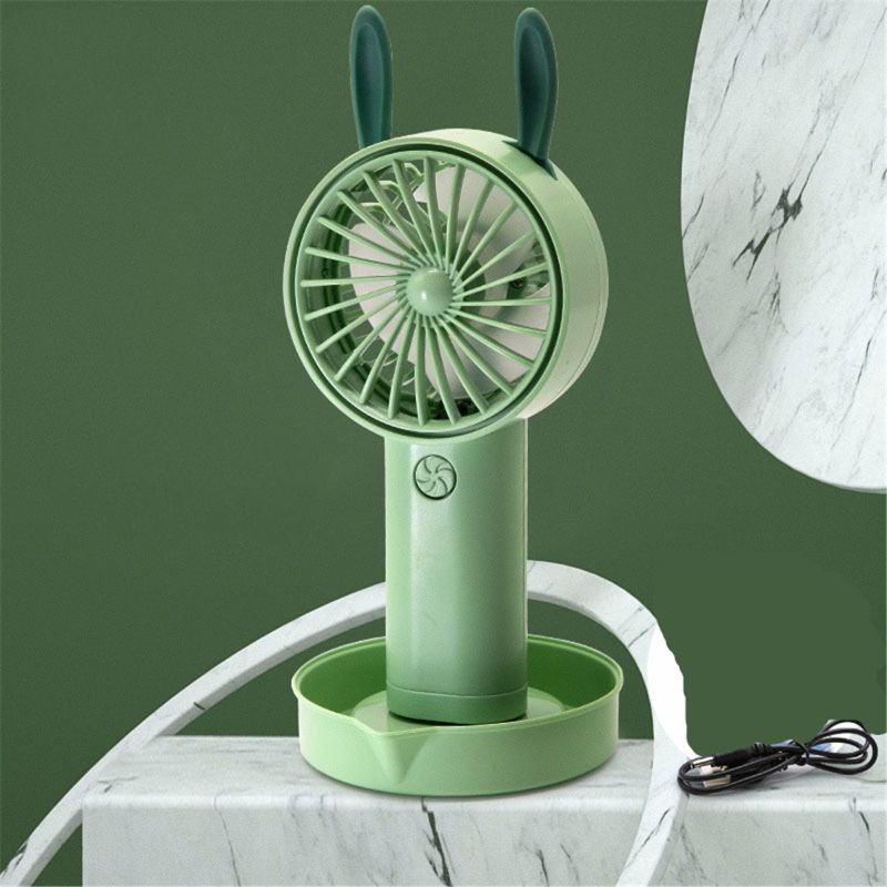 . Bubble Fan Kids Speelgoed Zomer Usb Mini Ventilator Bubble Machine Maker: green