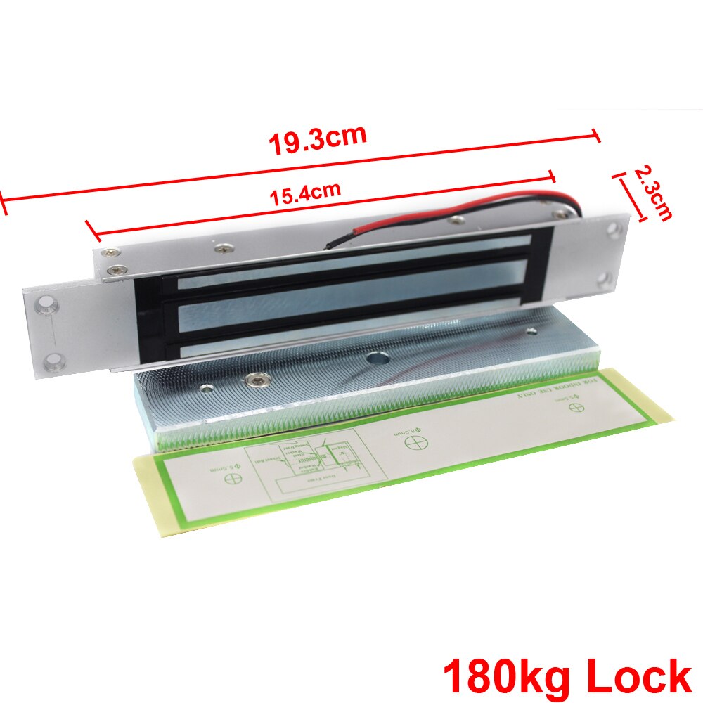 12V Single Door Electric Magnetic Electromagnetic Lock With Mortise Mount 350lbs 600lbs Holding Force Access Control Lock: 180KG