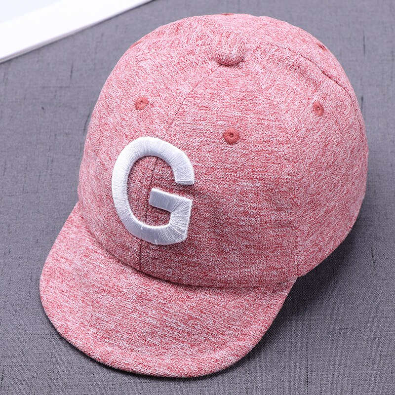 Gorra de béisbol bordada con letras A para bebé, gorro con hebilla ajustable, suave, con visera