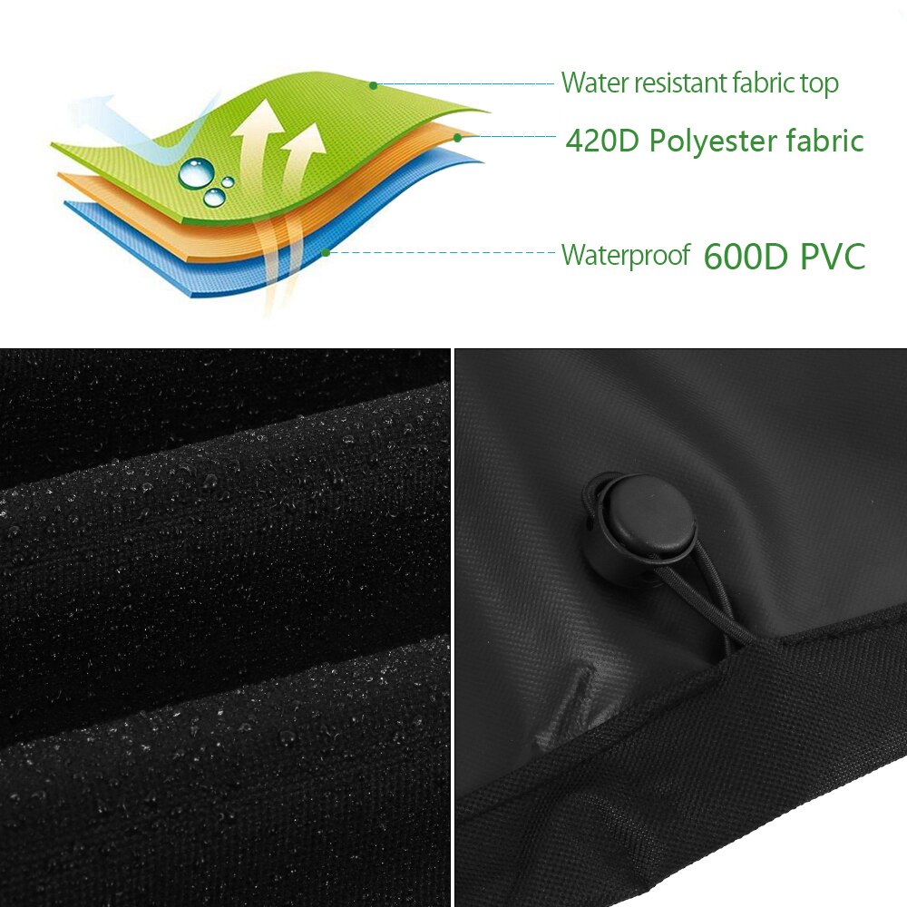 Waterproof Air Conditioner Covers for Outside Units Heavy Duty Ac Cover Winter Withstand Rain Snow Nuts Vent Full Cover