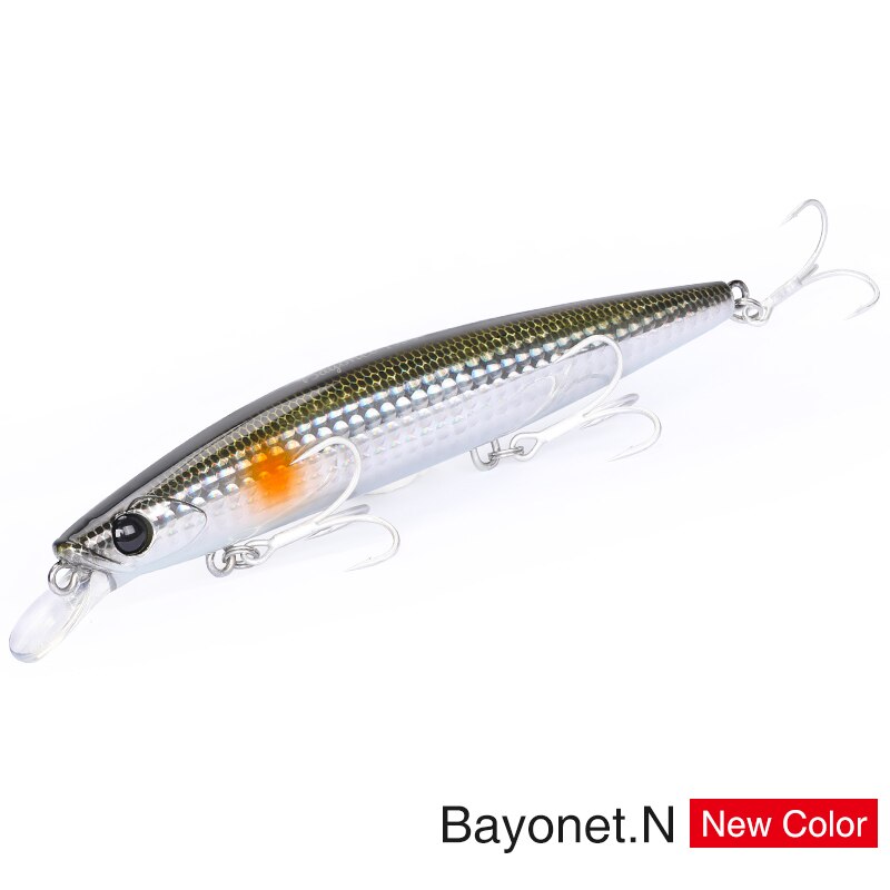 TSURINOYA 135S Fishing Lure tonący Minnow BAYONET 135mm 26.4g słonowodne długie rzucanie profesjonalne przynęty Seabass twarde przynęty: BAYONET 135S-N