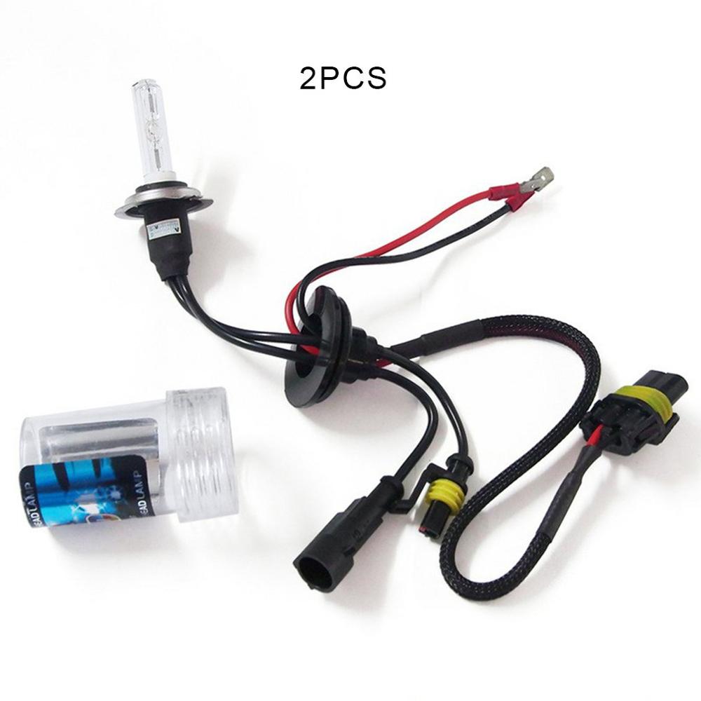 2pcs H7 3000K-15000K Automobile Vehicle Car HID Xenon Lamp Light Buld Fixment Replacement Car Accessories