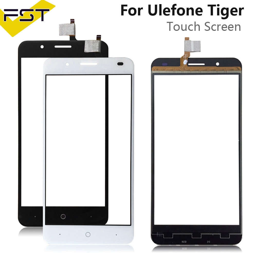 5.5 ''Zwart/Wit Getest Touch Screen Digitizer Panel Voor Ulefone Tiger Touch Panel Voor Glas Lens Sensor Zonder LCD