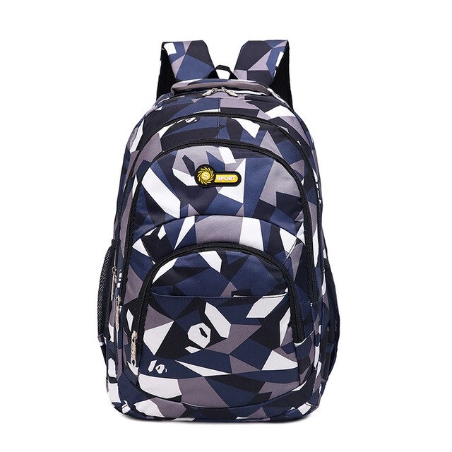 Vandtætte skole rygsække til piger drenge primære børn skoletasker nylon skoletasker til børn mochila escolar: Blå