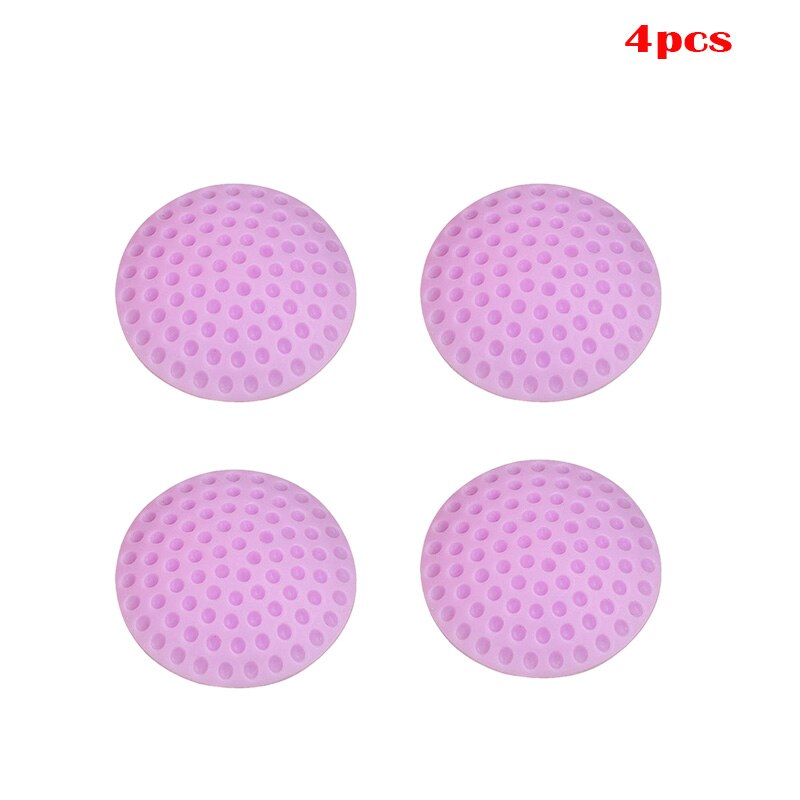 Tope de puerta autoadhesivo para el cuidado del bebé, almohadilla protectora de goma para cerradura de guardabarros, a prueba de golpes, 4 piezas: Purple 4pcs