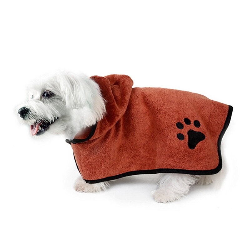 Pet Towel Dog Bathrobe Super Absorbent Pet Drying Towel XS-XL Small Medium And Large Dogs Microfiber Pet Bath Towel Pet Supplies