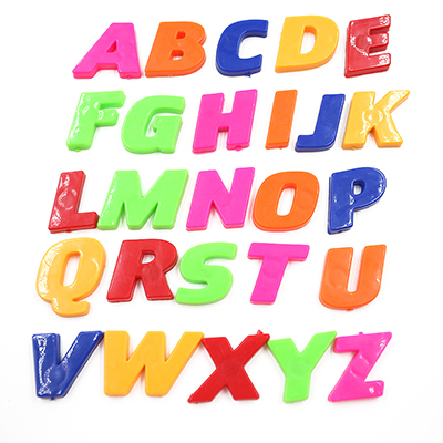 A-Z educativo 3D con 26 letras del abecedario en inglés, pegatinas para números, pizarra blanca, juguete para bebés y niños, 26 Uds.