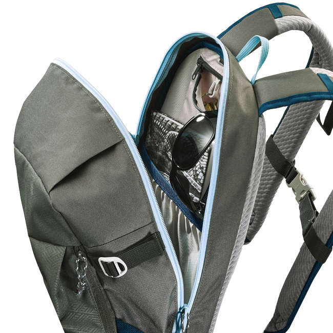 BACKPACK - 20 L - KHAKI / BLUE -QUECHUA