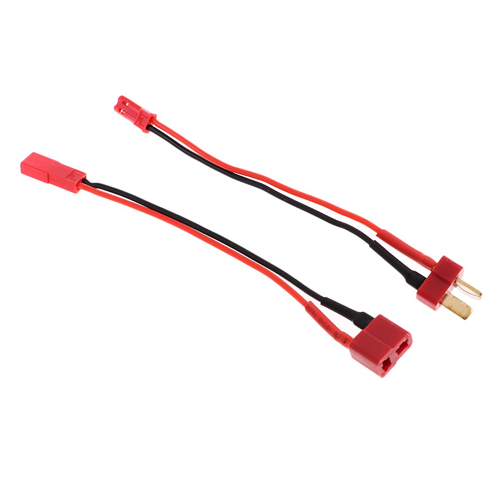 1 paio di adattatori per cavo caricabatterie RC Lipo, Deans T Plug to JST, Set maschio e femmina, cavo in Silicone 14AWG