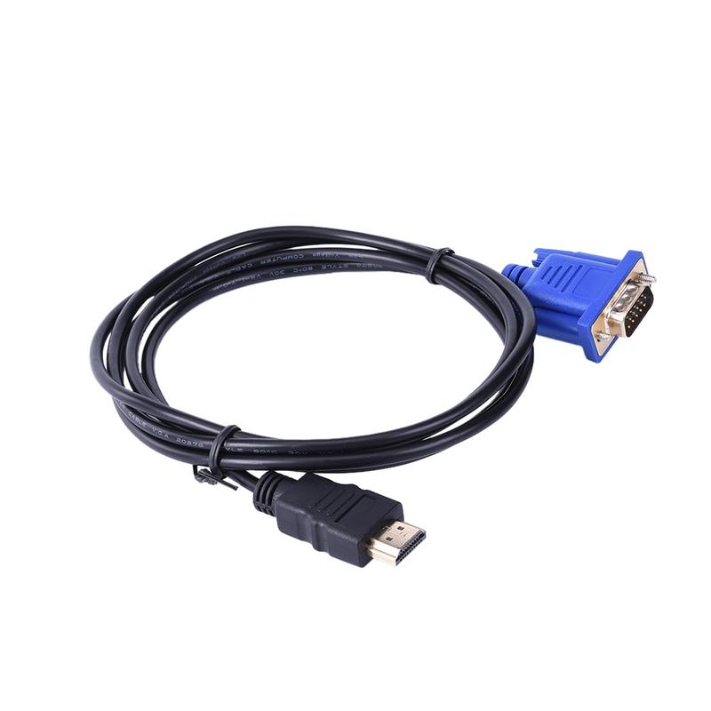 Universele 10.2 Gb/s Hdmi Naar Vga Hd Converter Kabel Pvc Hdmi Male Naar VGA15 Pin 1.8 M Lengte Videokabel adapter