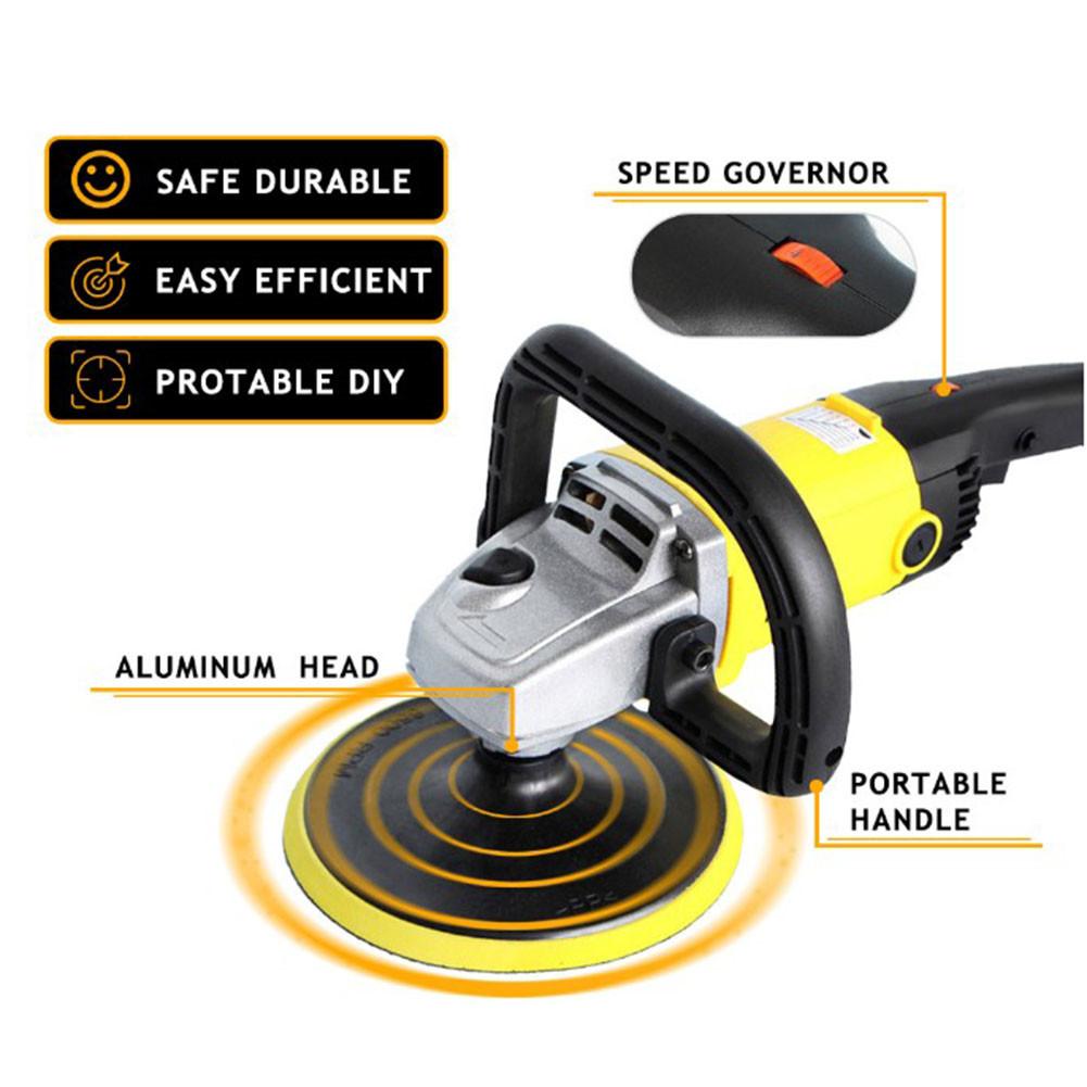 Car Polisher 220V Variable Speed Car Paint Care Tool Polishing Machine Sander Electric Floor Polisher