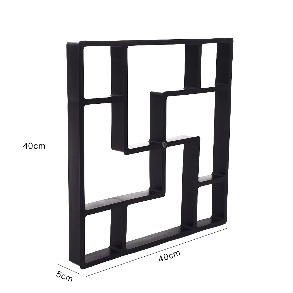 Concrete Molds Garden Floor DIY Paving Mould Home Garden Path Maker Manually Cement Brick Stepping Driveway Stone Road Mold Tool: E-40.5x40.5x5cm