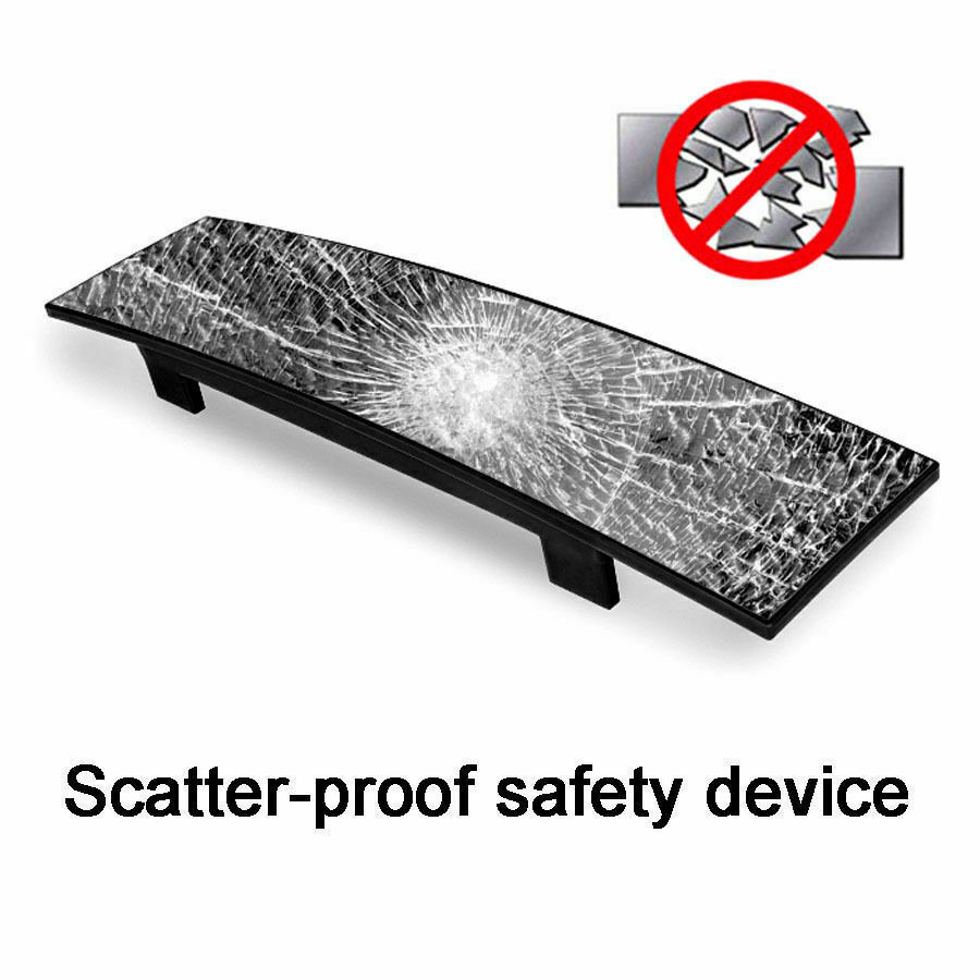 Car Trailer Truck 300mm Panoramic Curved Convex Mirror Interior Rear View Mirror Wide View RV Camper Accessories Universal