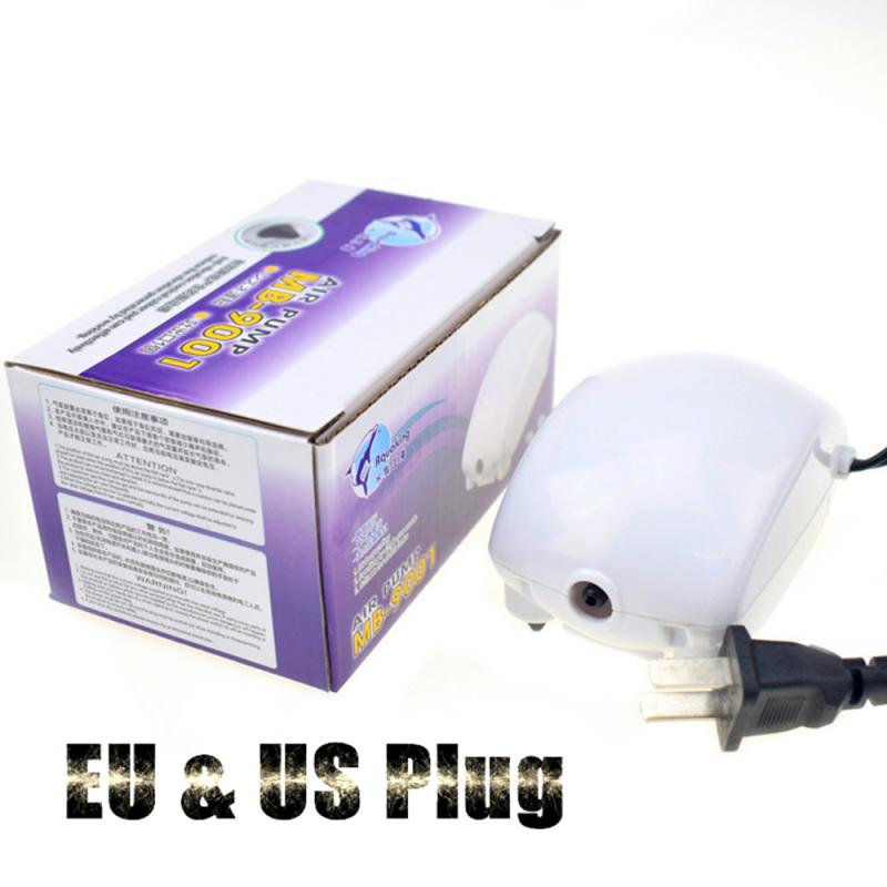 1 Pc Aquarium Aquarium Kleine Zuurstof Pomp Ultra Stille Zuurstof Machine Oxygenatie Pomp Mute Zuurstof Supply Eu Plug Vis levert